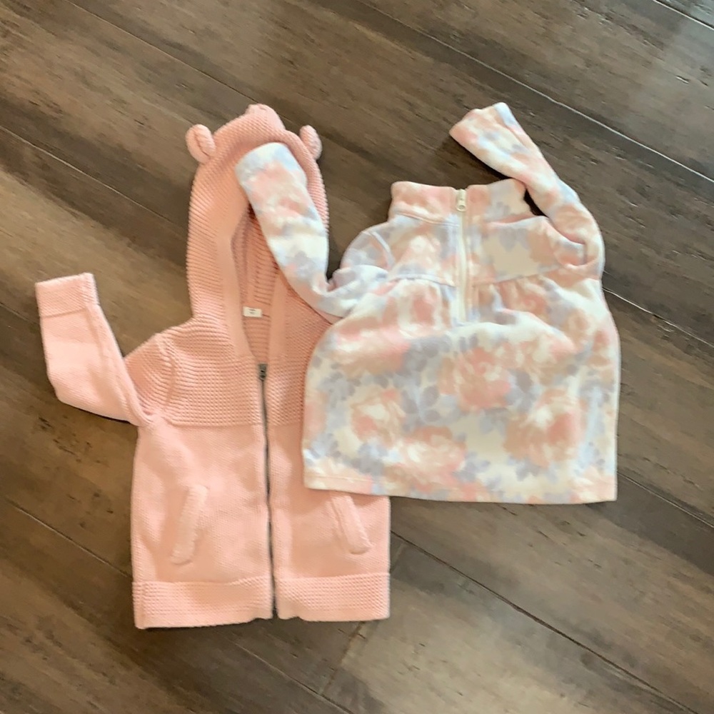 COPY - Gap sweater jacket and Carters girls fleece 4T